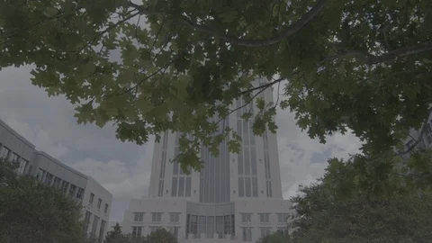 Orange County Courthouse - track in Stock Footage 126602838