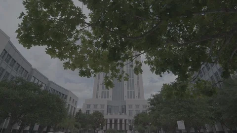 Orange County Courthouse - Wide tracking Stock Footage 126603300