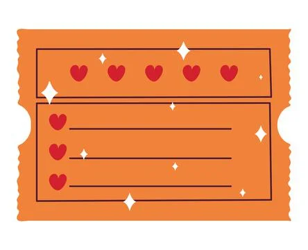Orange coupon design Stock Illustration