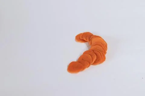 Orange crackers on a white background Stock Photos