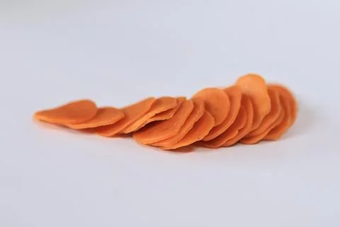 Orange crackers on a white background Stock Photos