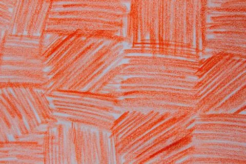 Orange crayon pencil scribble doodle texture background Stock Photos