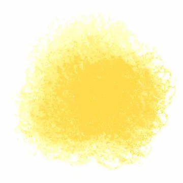 Orange crayon scribble texture stain isolated on white background Illustrazione stock