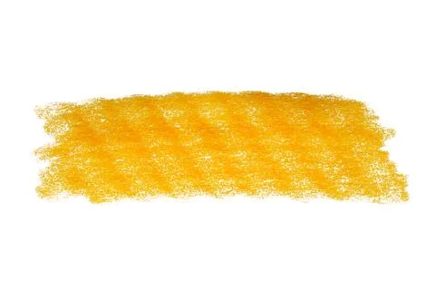 Orange crayon stroke design element on isolated white background 스톡 사진