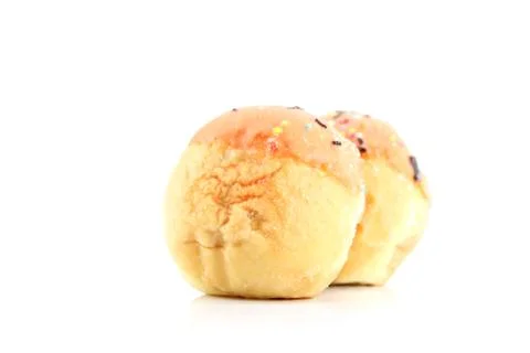 Orange cream donuts. Foto stock
