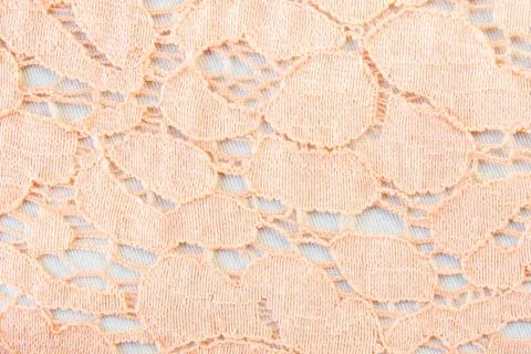 Orange Crochet Weft Texture Background Stock Photos