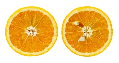 Orange crop isolated Stock Photos