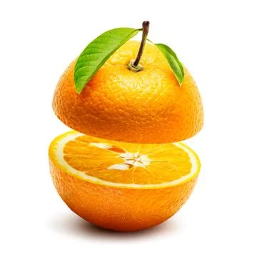 Orange crop isolated Stock Photos