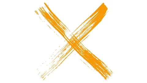 Orange cross white Stock Footage 255739075