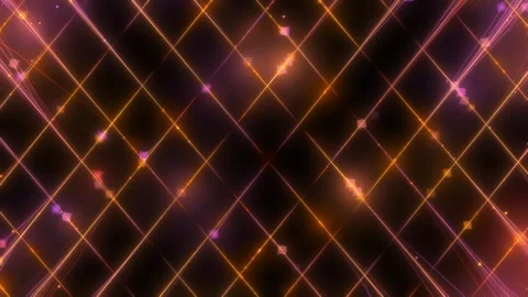 Orange Crossover Diamond Shape Light Barrier Wall Seamless Loop Stock Footage 250363104