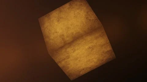 Orange cube rotating in 3d frames. Paper or stone texture Stock Footage 152300253