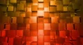 Orange Cubes Squares background, seamless looping HD Footage