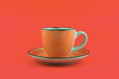 Orange cup Fotos de archivo