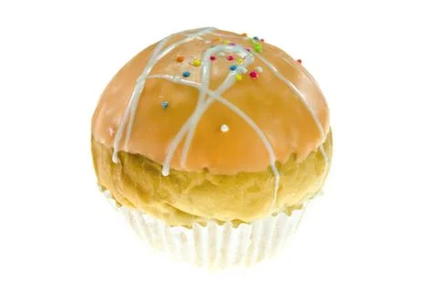 Orange cupcake Foto stock