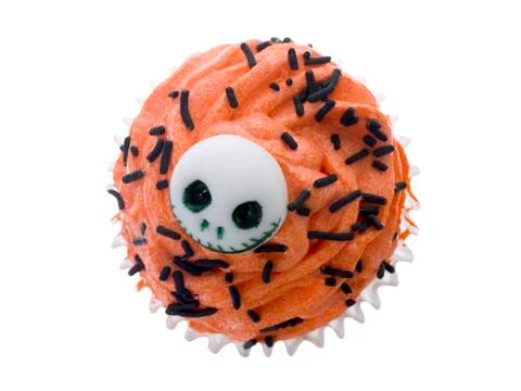 Orange cupcake Stock Photos