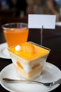 Orange cupcake Stock Photos