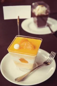 Orange cupcake Stock Photos