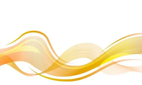 Orange curve abstract wave background clipart Stock Illustration