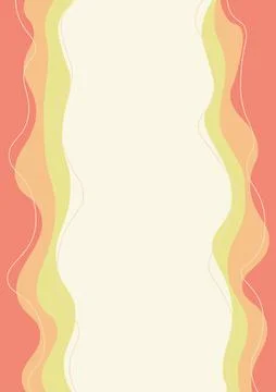 Orange curve colored Stock Illustration