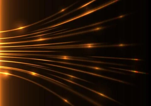Orange curve speed laser Stock Illustration