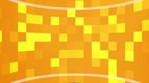 Orange Curved Pixelated Background Loop. Stock Footage 286435583