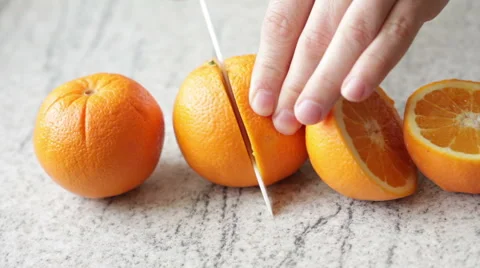 Orange cut Stock Footage 45900549