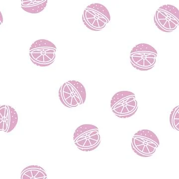 Orange cut glyph seamless pattern 스톡 일러스트
