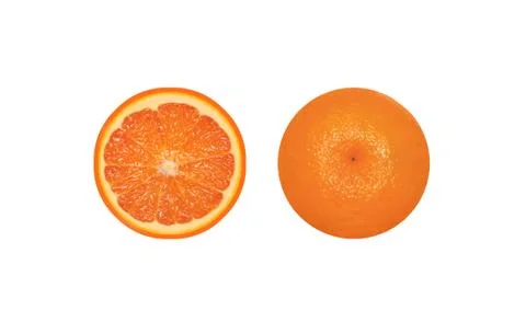 Orange in cut Stock Photos
