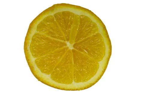 Orange in a cut on a white background isolate a close up 스톡 사진