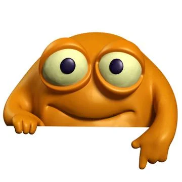 Orange cute beast Stock-Illustration