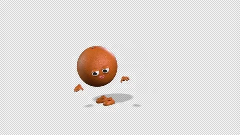 Orange dance Video stock 206437247