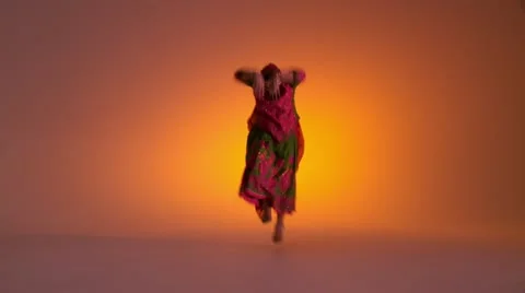 Orange Dancer LS Stock Footage 22795102