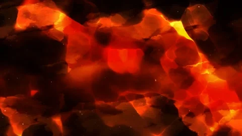Orange Dark Abstract Clouds 4K Loop Stock Footage 241103333