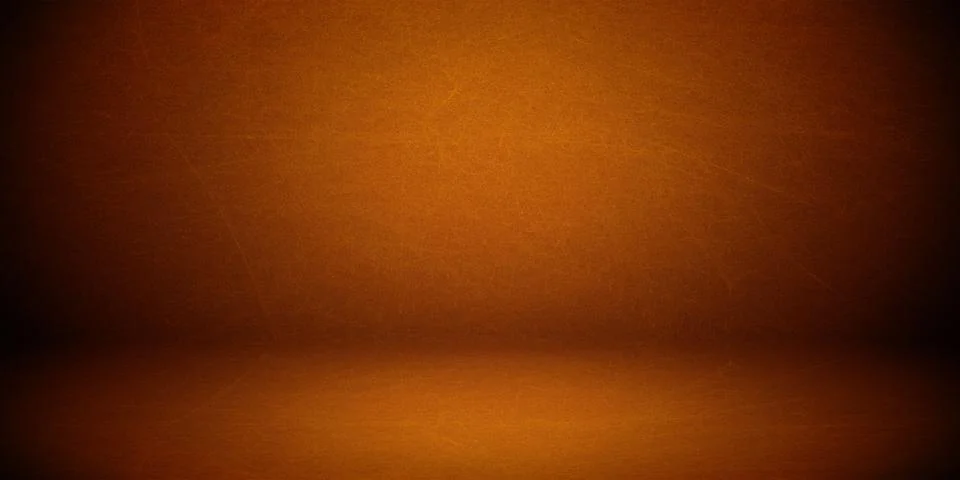 Orange dark gradient wall and empty studio room background イラスト素材