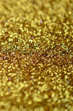Orange decorative sequins. Background image with shiny bokeh lights from smal Stock Photos