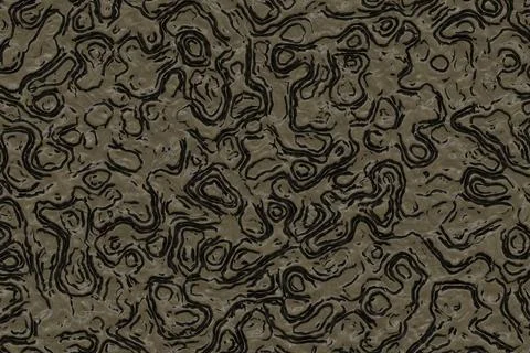 Orange deep terror cracked cg background or texture illustration Stock Illustration