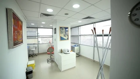 Orange Dentist Chair Video stock 84700201