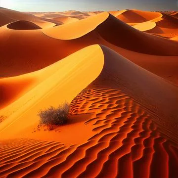 Orange desert sand dunes surface abstract background. Stock Illustration