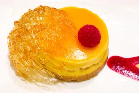 Orange desserts Stock Photos