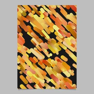 Orange diagonal gradient rounded stripe pattern poster background template イラスト素材
