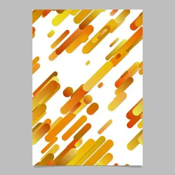 Orange diagonal gradient stripe pattern flyer background template Stock Illustration