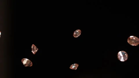 Orange Diamond in slow motion in HD 2 Stock Footage 253060359