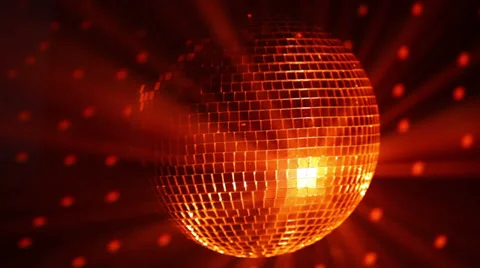 Orange disco background Vídeos de archivo 35573008