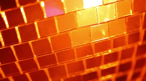 Orange disco ball Stock Footage 35573075