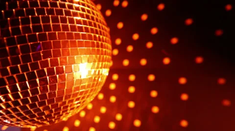 Orange disco light Stock Footage 35573498