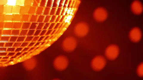 Orange disco lights Stock Footage 35573102