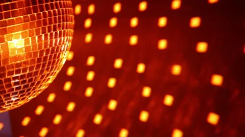 Orange disco lights Stock Footage 35573175