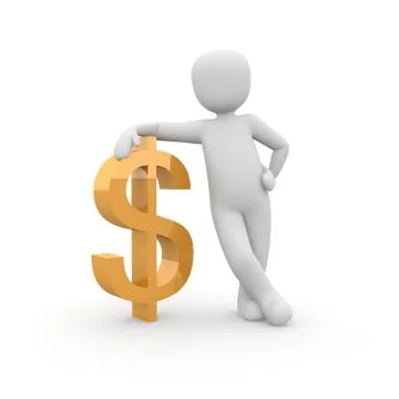 Orange dollar Stock Illustration