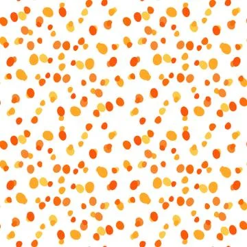 Orange dots seamless pattern 스톡 일러스트