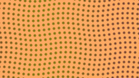 Orange Dotted Fruit PopArt Seamless Loop Video Stock Footage 343421624